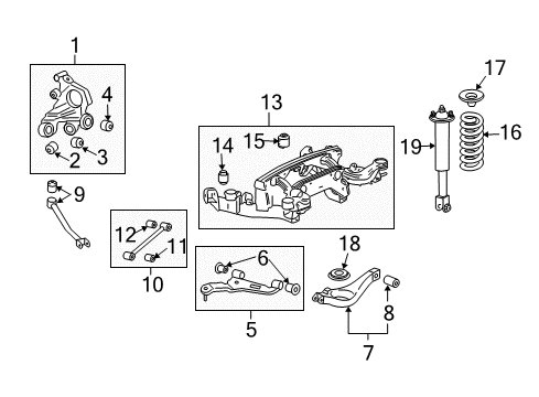 2007 Cadillac STS Upper Control Arm, Rear Passenger Side Diagram for 15267620