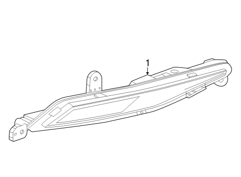 2025 Cadillac LYRIQ Backup Lamps Diagram