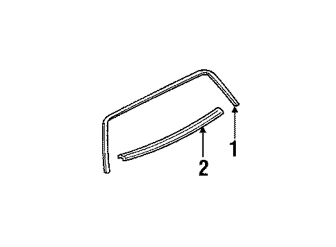 1990 Buick LeSabre Reveal Moldings Diagram