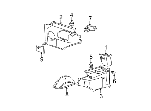 2001 Chevy Tahoe Insulator Diagram for 15184044