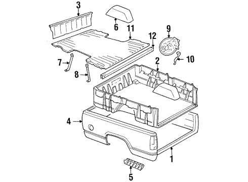 1993 Chevy K3500 Box Assembly Diagram