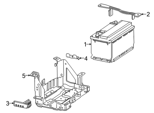 2022 Cadillac Escalade ESV Insulator, Battery Diagram for 84830621