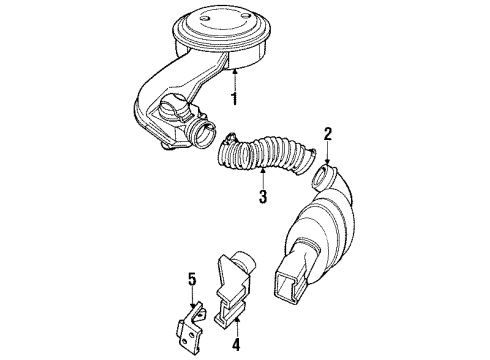 1987 Oldsmobile Cutlass Cruiser Air Duct Diagram for 10044205