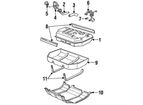 1997 Chevy C2500 Suburban Diesel Fuel Supply Diagram