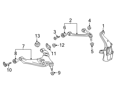 2016 Chevy Colorado Front Suspension Components Diagram 2 - Thumbnail