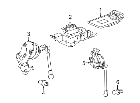 2021 Chevy Camaro Ride Control Components Diagram