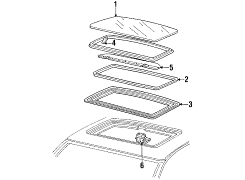 1986 Oldsmobile Delta 88 Sunroof Diagram