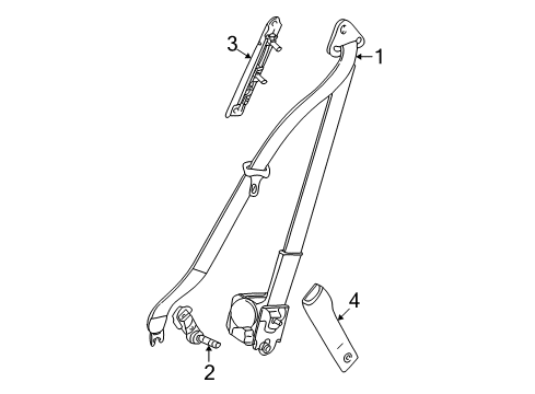 2007 Saturn Vue Height Adjuster Diagram for 15842845
