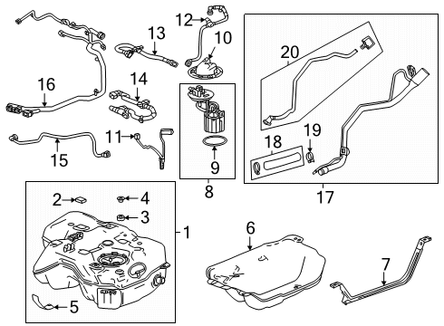 2025 GMC Terrain Hose Assembly-Fuel Tank Filler Vent Diagram for 26504796
