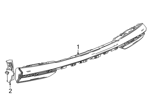 2025 Buick Enclave Gutter Assembly-Back Body Opening Side Diagram for 26540183