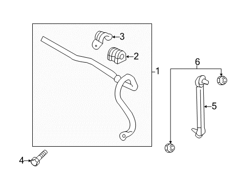 2013 Buick Verano Stabilizer Bar & Components Diagram 2 - Thumbnail