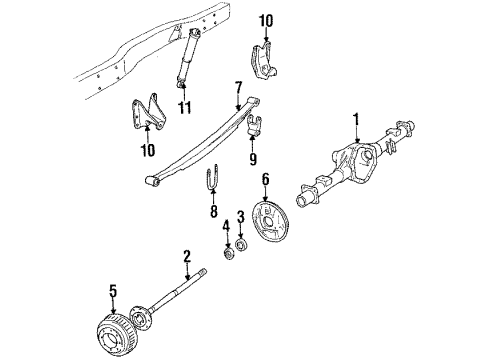 1988 Chevy R10 Suburban Rear Axle Diagram