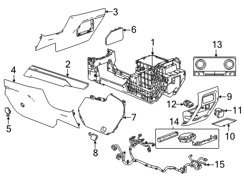 2025 GMC Acadia Control, Heater And Air Conditioner Control Diagram for 26524545