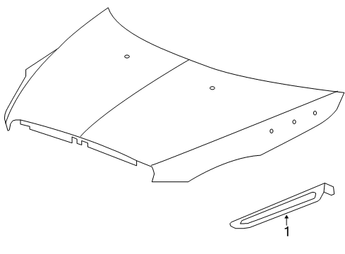 2011 Buick Enclave Molding, Passenger Side Diagram for 25867284
