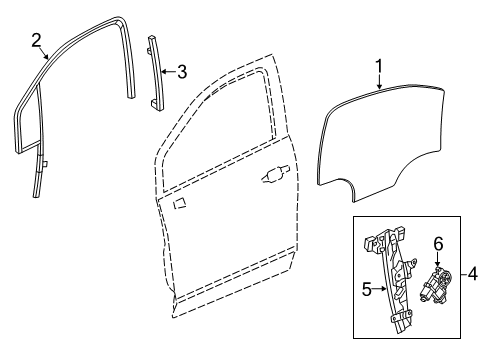 2019 Chevy Trax Front Door Diagram