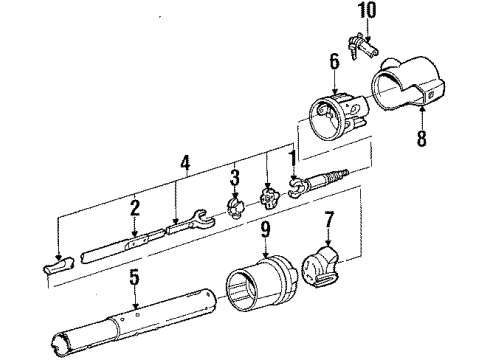 1985 Chevy Cavalier Pole Piece Diagram for 1987963