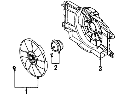 1997 Saturn SC1 Cooling Fan Diagram