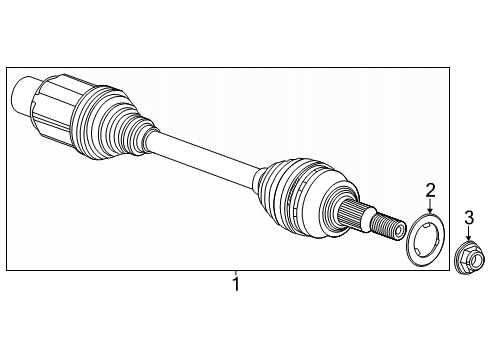 2025 Chevy Equinox EV Drive Axles - Front Diagram