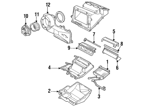 1996 Buick Skylark Heater Components Diagram