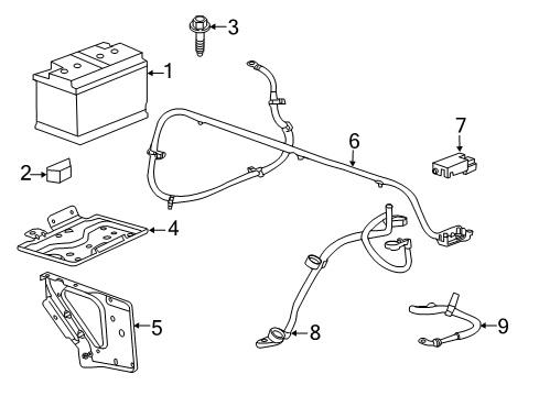 2015 Chevy Silverado 2500 HD Battery Diagram