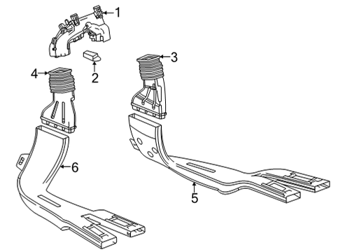 2023 Buick Encore GX Ducts Diagram