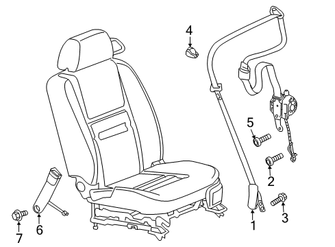 2006 Chevy Monte Carlo Seat Belt Diagram