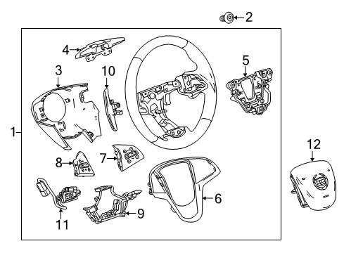 2018 Cadillac CTS Vibration Damper Diagram for 22874276