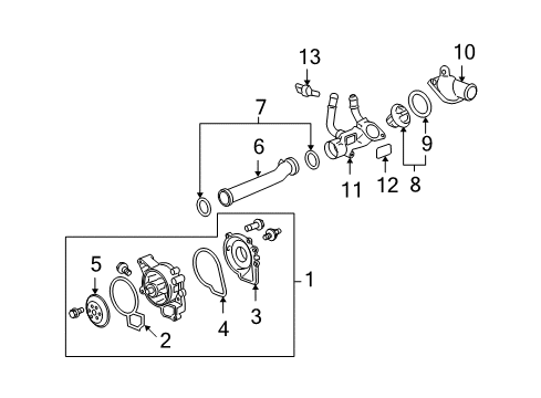 2009 Chevy Malibu Water Pump Diagram