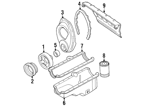 1992 Chevy C2500 Engine Parts Diagram