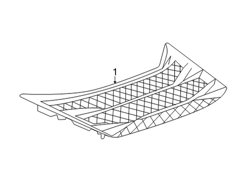 2025 Chevy Corvette Exterior Trim - Engine Lid Diagram