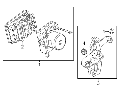 2015 Buick LaCrosse ABS Components Diagram