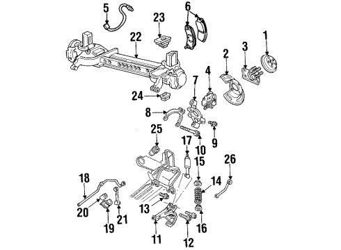1997 Cadillac Eldorado Overhaul Kit Diagram for 18029823