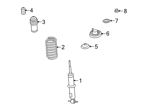 2007 Pontiac Solstice Struts & Components Diagram
