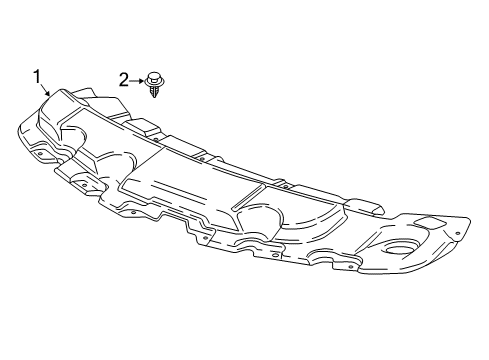 2024 Chevy Traverse Limited Splash Shields Diagram