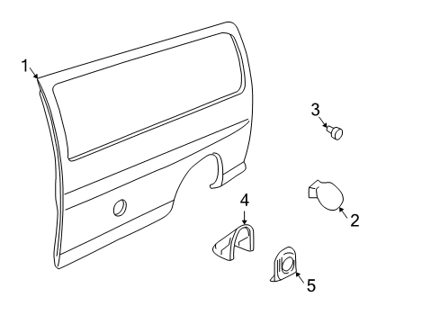 2002 GMC Savana 3500 Body Side Panel Diagram