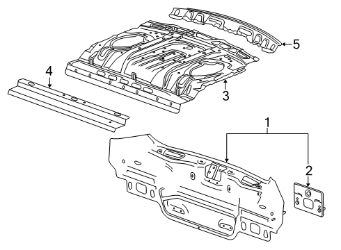 2017 Chevy Impala Rear Body Diagram