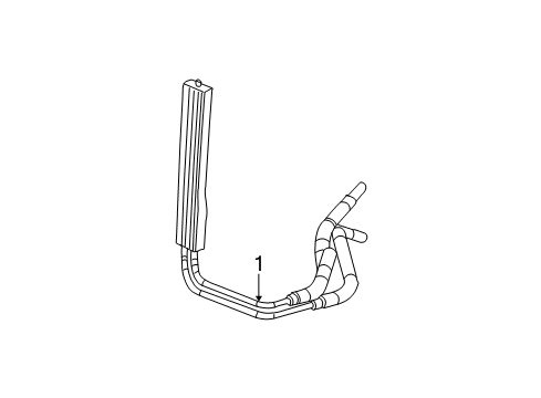 2001 Chevy Silverado 2500 HD Power Steering Oil Cooler - Belts Diagram 2 - Thumbnail