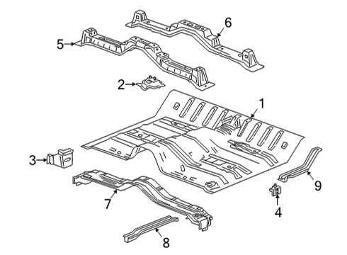 2022 Chevy Silverado 3500 HD Floor Diagram 3 - Thumbnail