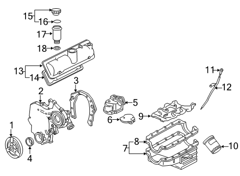 2006 Pontiac Montana Engine Parts Diagram 2 - Thumbnail