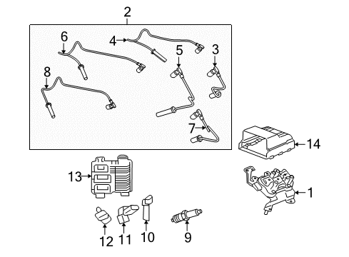 2009 Saturn Vue Crankshaft Position Sensor Diagram for 12598208