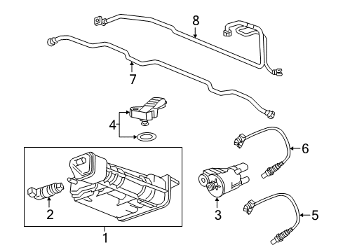 2024 Chevy Traverse Limited Emission Components Diagram