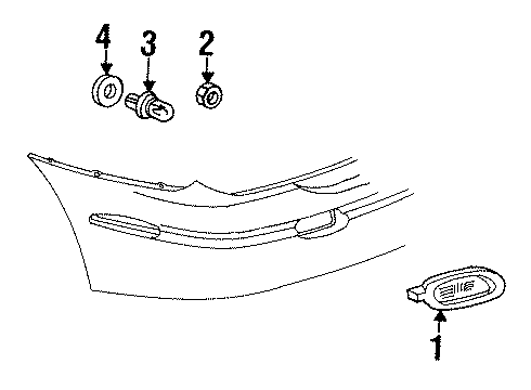 2003 Oldsmobile Aurora Fog Lamps Diagram 2 - Thumbnail
