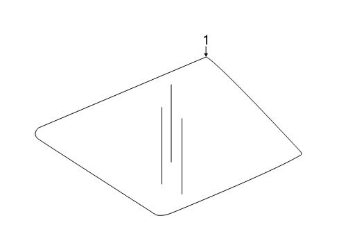 2024 Chevy Traverse Limited Glass & Hardware - Quarter Panel Diagram