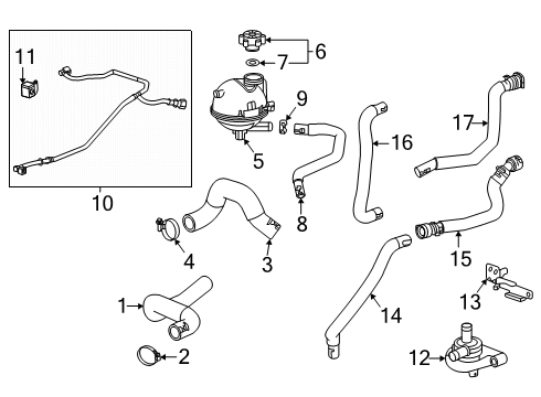 2021 Chevy Trailblazer Hoses, Lines & Pipes Diagram