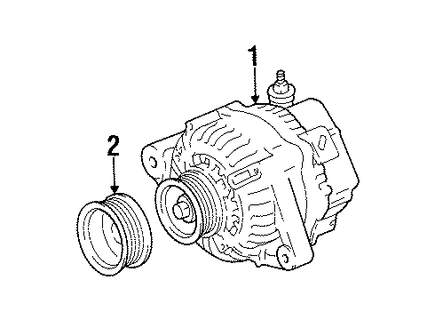 1998 Chevy Prizm Alternator Diagram 2 - Thumbnail