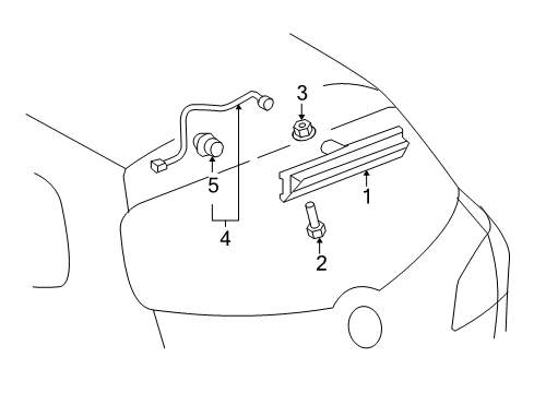 2011 Buick Enclave Wire Harness Grommet Diagram for 19116524
