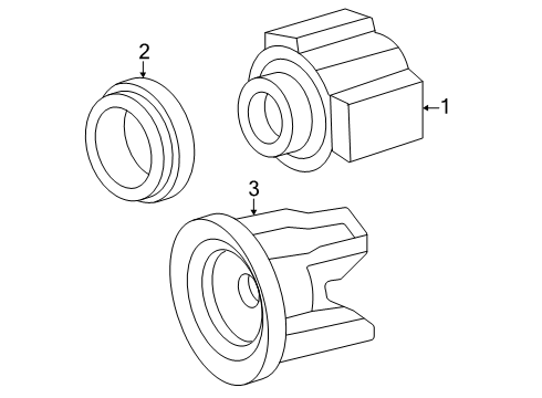 2024 GMC Sierra 1500 Electrical Components - Front Bumper Diagram