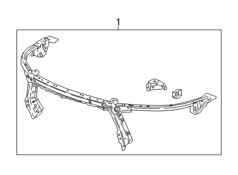 2024 Chevy Traverse Limited Radiator Support Diagram