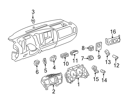 2012 Chevy Silverado 2500 HD Instruments & Gauges Diagram