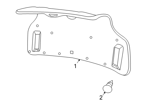 2006 Pontiac GTO Interior Trim - Trunk Diagram